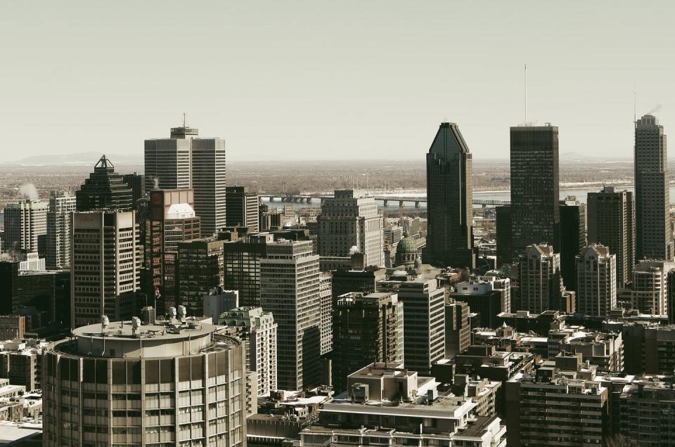 <span class="caption">Cities in Eastern Canada, like Montréal, are at risk of damage from earthquakes.</span> <span class="attribution"><a class="link " href="https://pixabay.com/photos/montreal-skyline-city-town-406895/?download" rel="nofollow noopener" target="_blank" data-ylk="slk:(Life-of-Pix/Pixabay);elm:context_link;itc:0;sec:content-canvas">(Life-of-Pix/Pixabay)</a>, <a class="link " href="http://artlibre.org/licence/lal/en" rel="nofollow noopener" target="_blank" data-ylk="slk:FAL;elm:context_link;itc:0;sec:content-canvas">FAL</a></span>