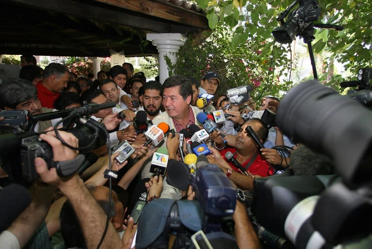 Jorge Hank Rhon (C) was Tijuana's mayor from 2004 to 2007 and has faced numerous allegations of involvement in orgainzed crime