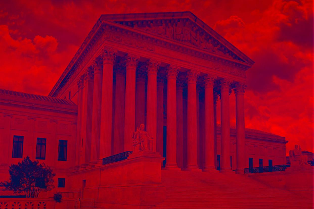 <span>The justices will rule on two other critical cases that go to the heart of Donald Trump’s fitness to govern, and hence the presidential outcome.</span><span>Photograph: Douglas Rissing/Getty Images</span>