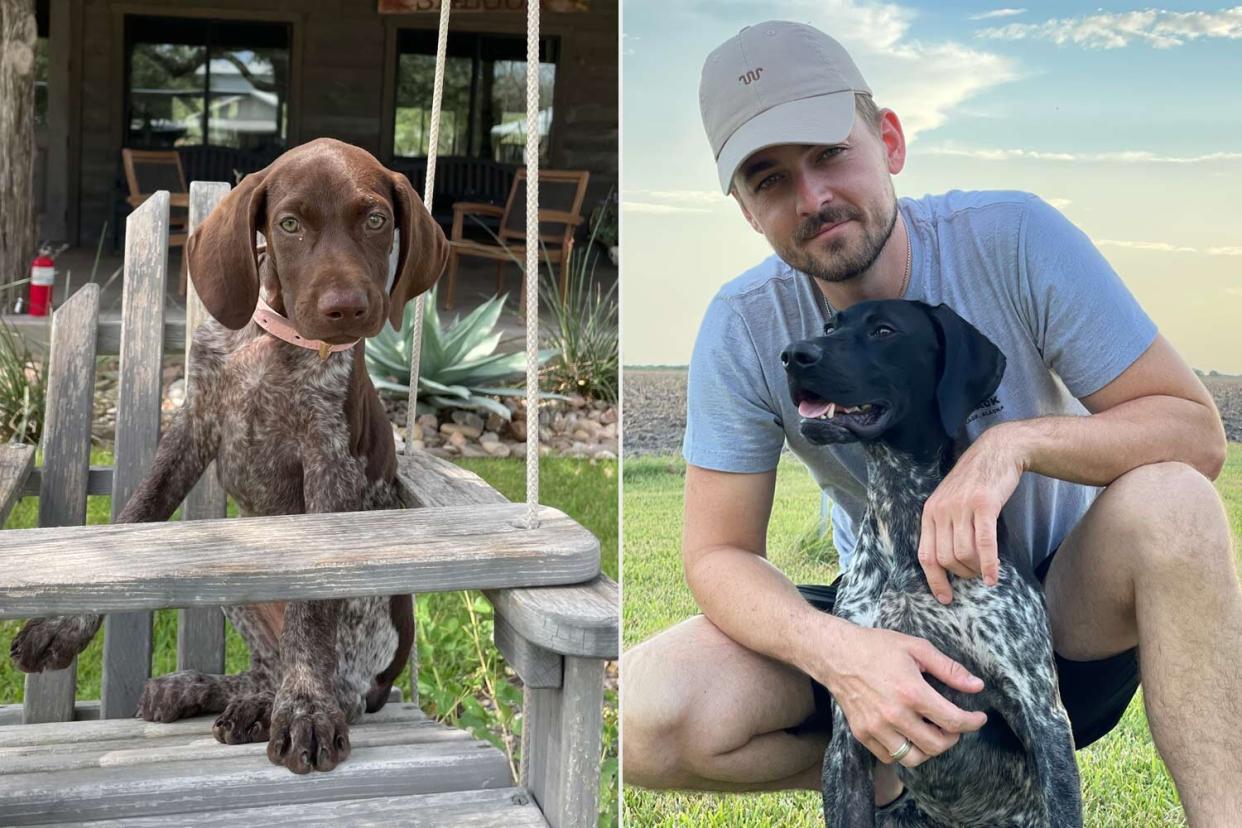 Chase Bryant with dogs