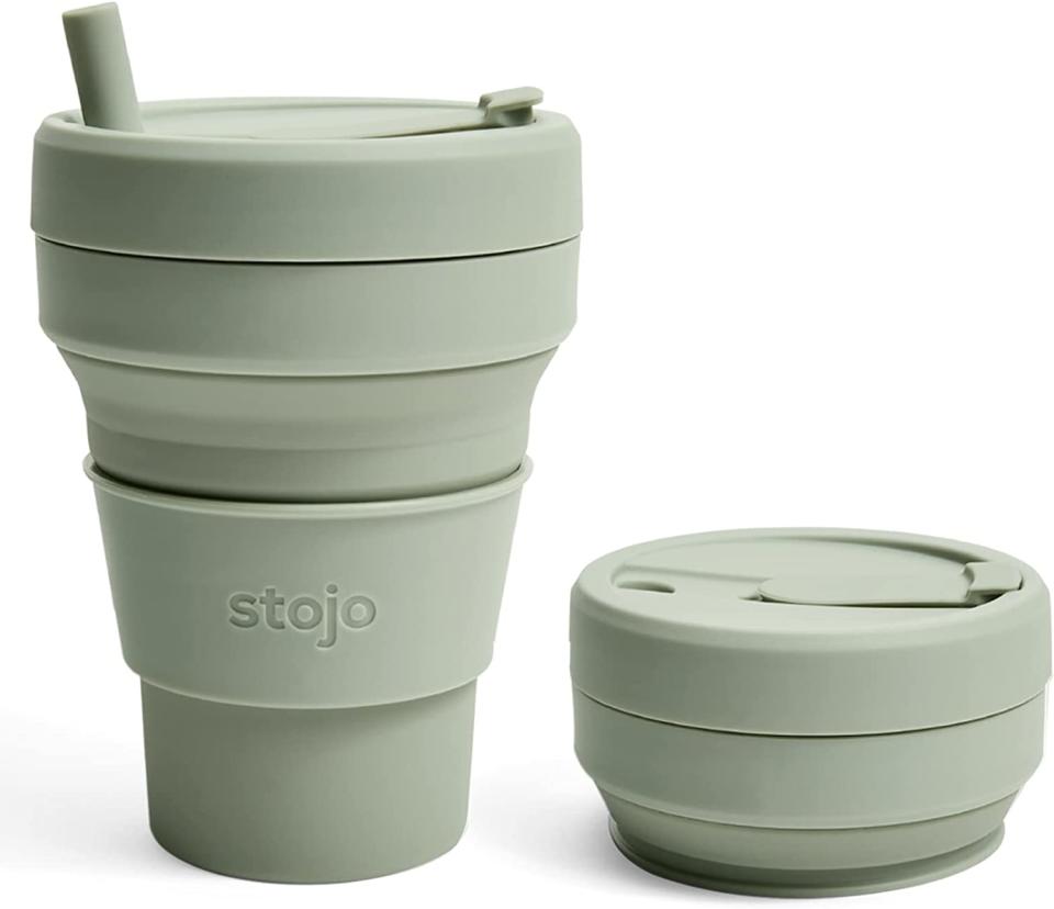 Stojo Titan Collapsible Travel Cup With Straw