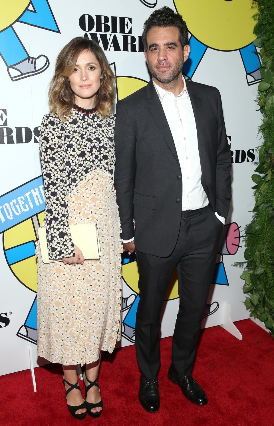 Rose Byrne and Bobby Cannavale attend at the 2017 Obie Awards at Webster Hall on May 22, 2017 in New York City