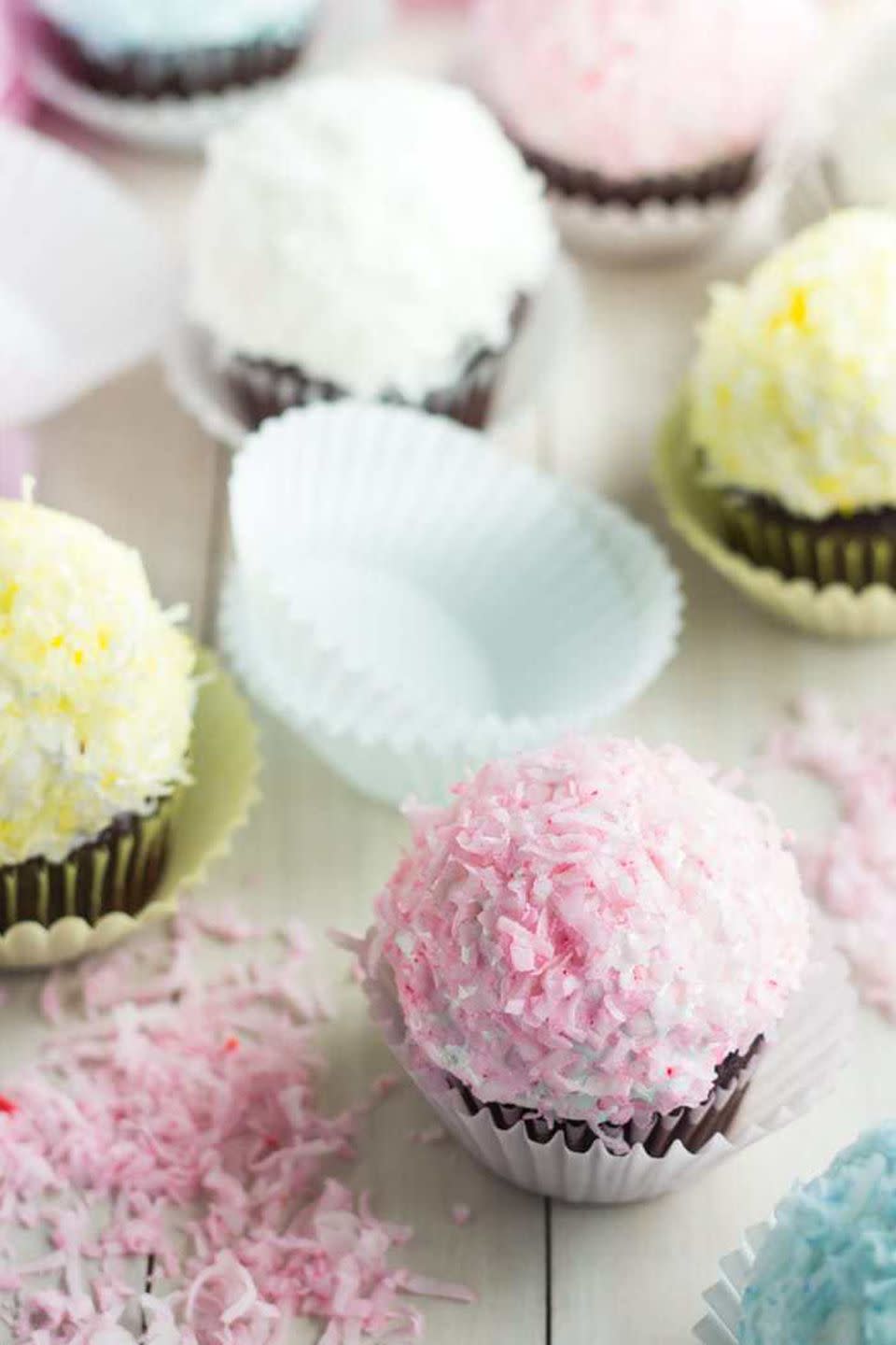 snowball cupcakes