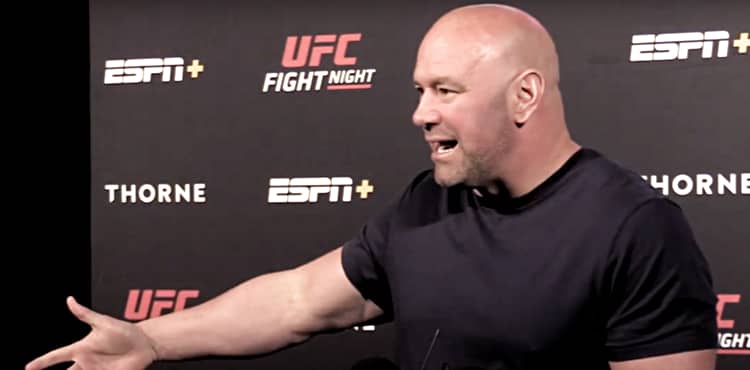 Dana White UFC on ESPN 9 scrum