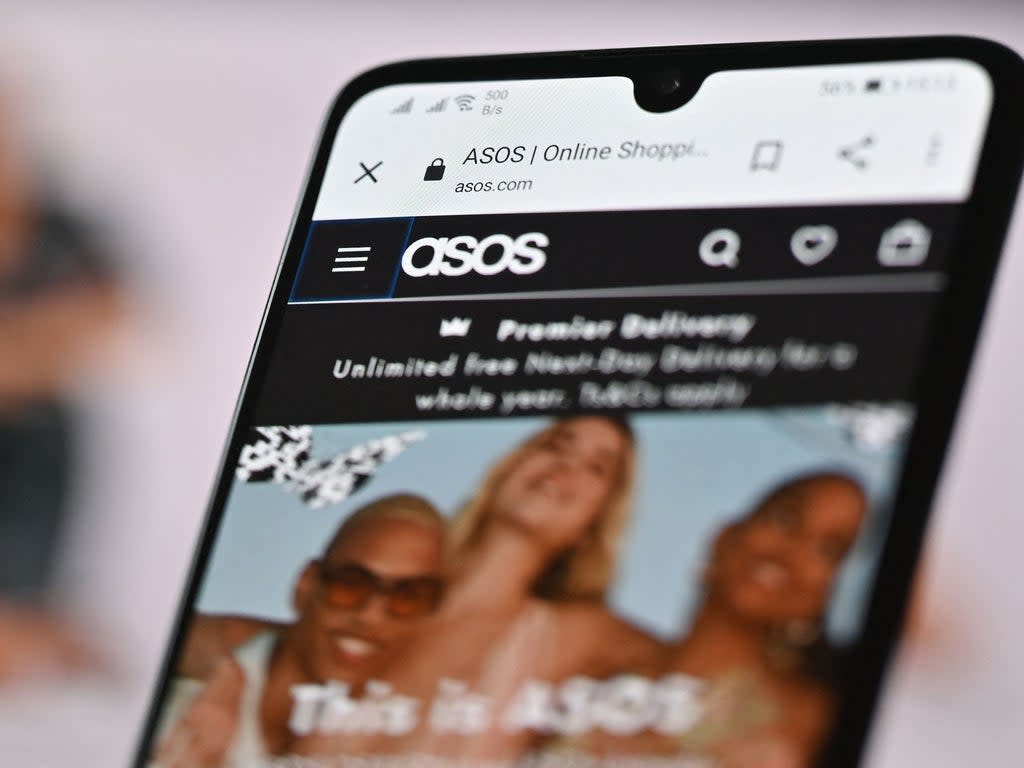 Asos has ceased trading in Russia, effective immediately (AFP via Getty Images)