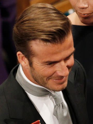 Kirsty Wigglesworth - WPA Pool/Getty David Beckham arrives at Westminster Abbey for the royal wedding on April 29, 2011, in London.