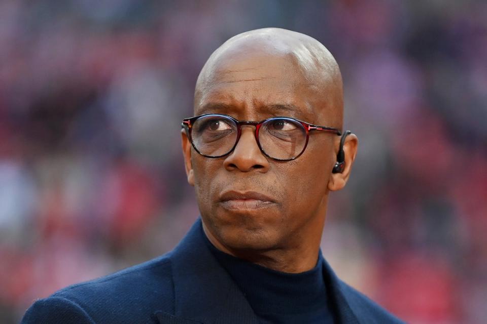 Ian Wright has hit out at the media for setting up Black players as ‘the face of defeat’  (The FA via Getty Images)