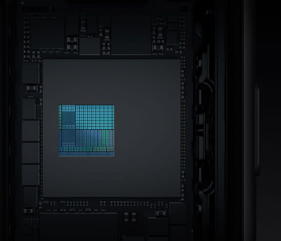 The A11 Bionic's ISP (Image Signal Processor).