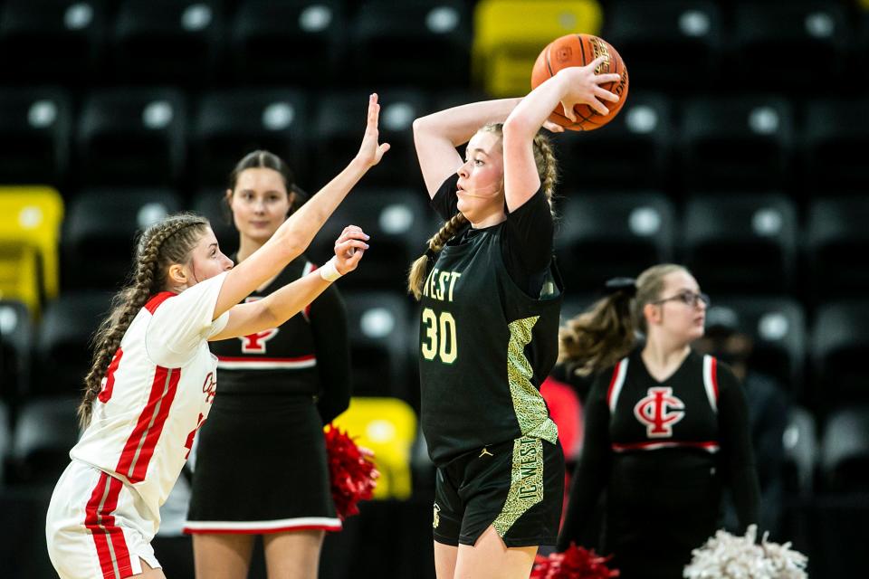 Iowa City West's Grace Fincham played a massive role off the bench for the Trojans as a freshman.