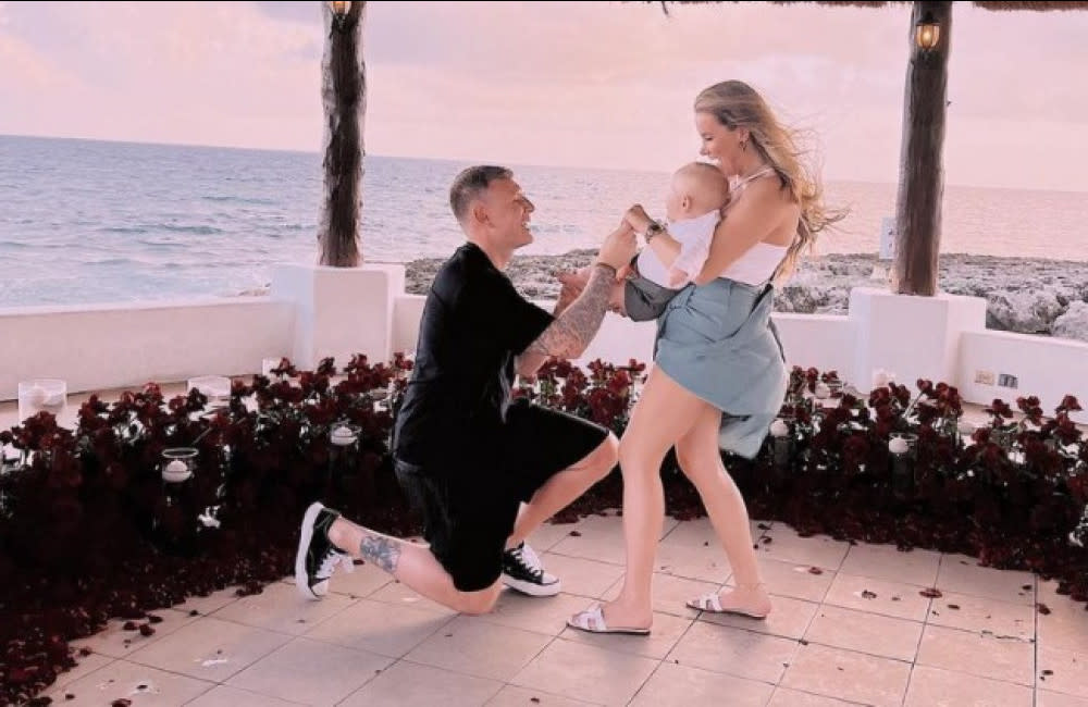 Tommy Mallet and Georgia Kousoulou have gotten engaged credit:Bang Showbiz