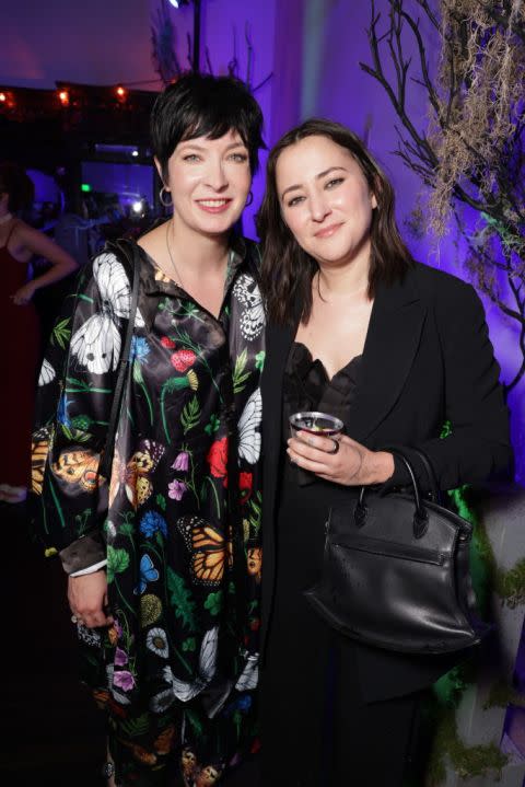 Diablo Cody (left) and Zelda Williams at Focus Features’ “Lisa Frankenstein” Los Angeles Special Screening at Hollywood Athletic Club on Feb. 5, 2024 in Hollywood, Calif. (Photo by Eric Charbonneau/Getty Images for Focus Features)