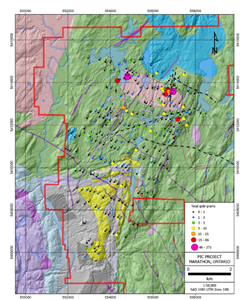 Beggs Lake Stock and Page Lake till survey locations and results