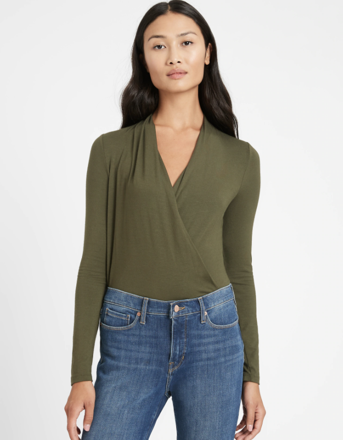 Banana Republic Threadsoft Wrap Top