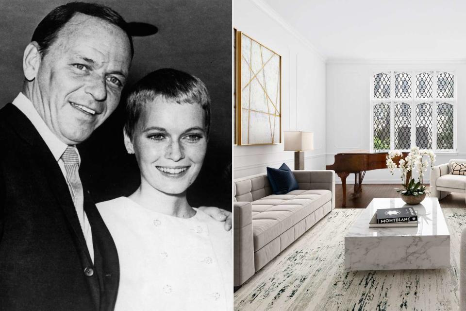 <p>The Legacy Collection/THA/Shutterstock; Zoe Wetherall/Duplex Imaging</p> Frank Sinatra and Mia Farrow