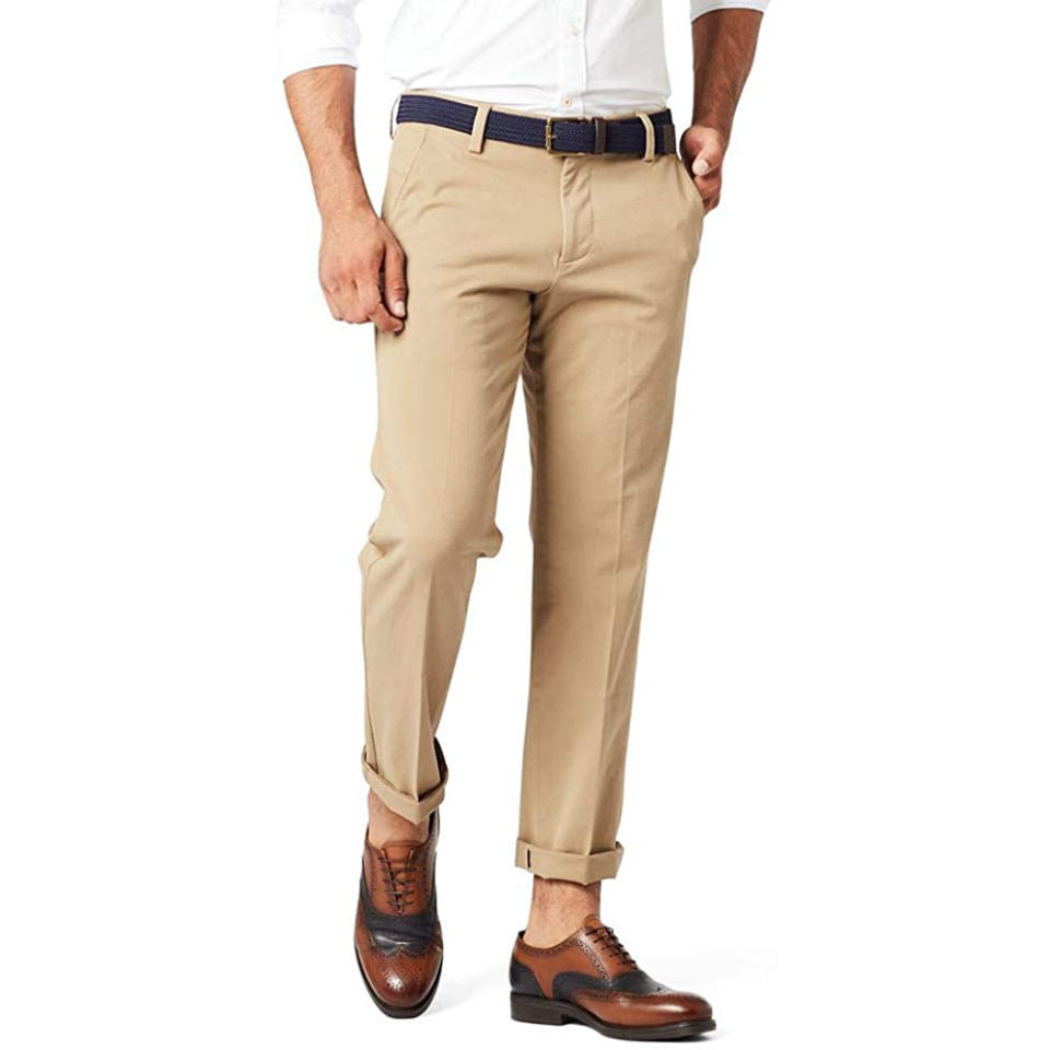 best chinos for men, Dockers Slim Fit Workday Khaki Smart 360 Flex Pants