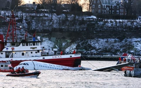 Quick response: rescue vessels on the scene of the Hudson River ditching - Credit: Getty