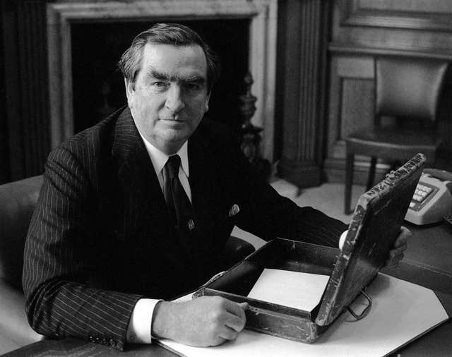 Denis Healey & budget box 1975