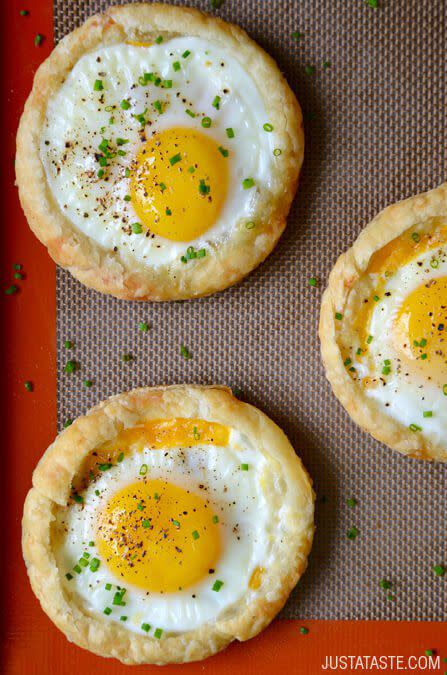 Puff Pastry Baked Eggs