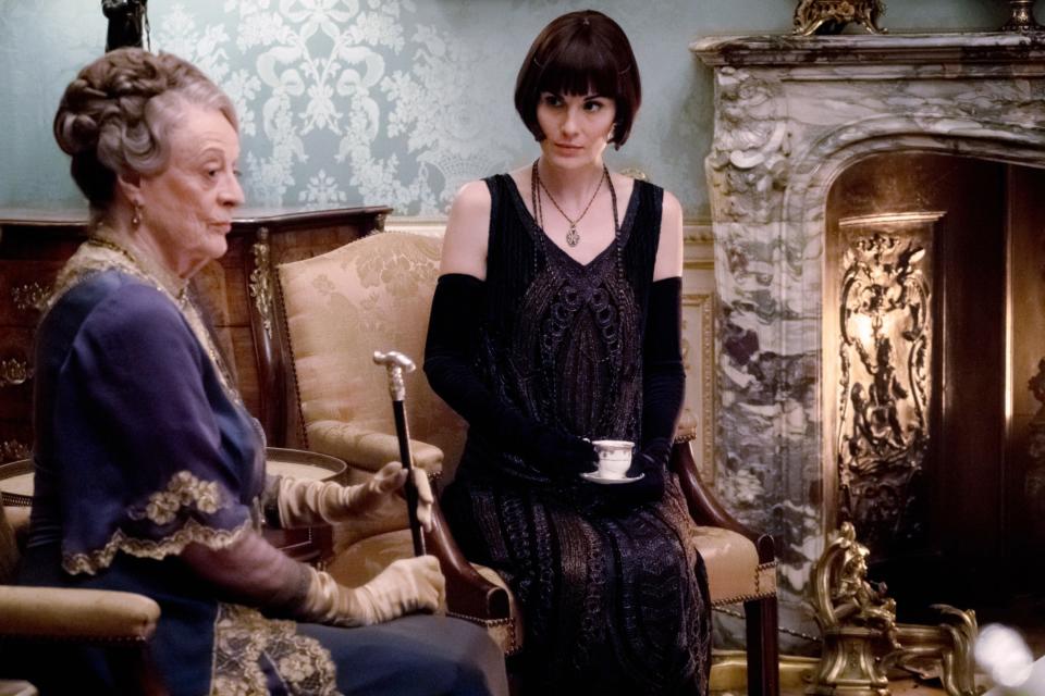 from left: Maggie Smith, Michelle Dockery