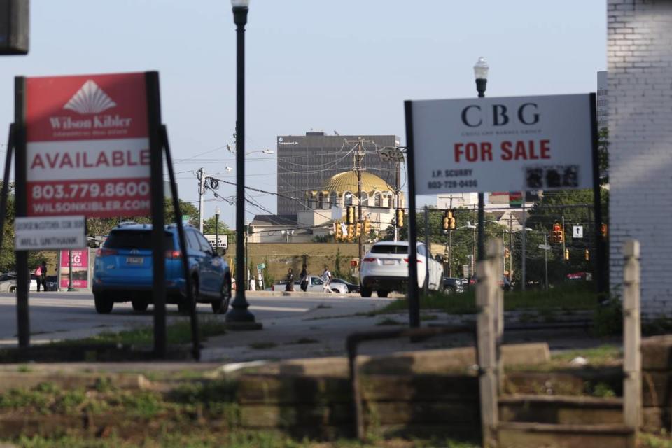 North Main Street in Columbia has many vacant properties ready for development.