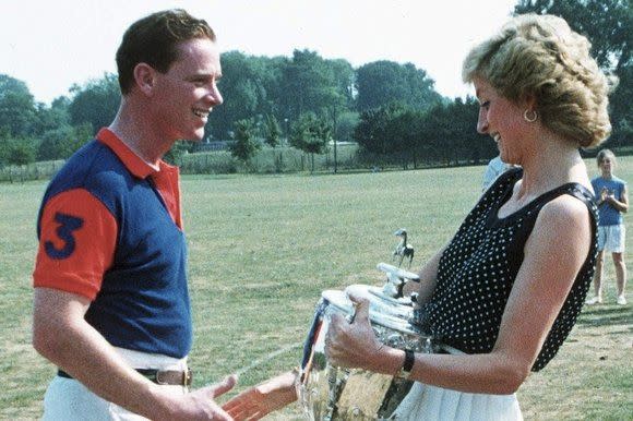 James was Diana's riding instructor in the late 1980s.