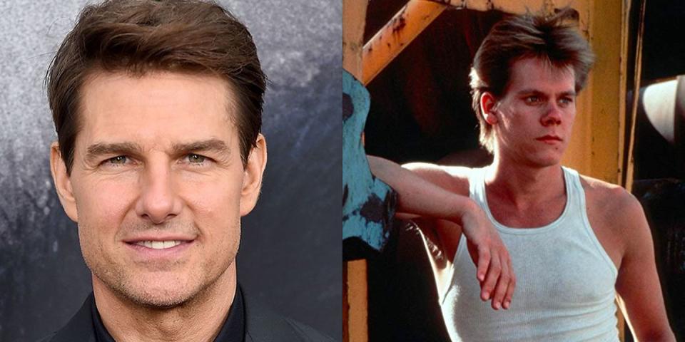 <p>Instead of Kevin Bacon, it could have been Tom Cruise getting down in <em>Footloose</em>. The actor who had already starred in <em>Top Gun </em>and <em>Risky Business</em> was approached for the role before Bacon, but he <a href="https://www.thechronicle.com.au/news/footloose-wanted-two-other-big-names-before-kevin-/3644104/" rel="nofollow noopener" target="_blank" data-ylk="slk:had scheduling conflicts;elm:context_link;itc:0;sec:content-canvas" class="link ">had scheduling conflicts</a> as he was committed to <em>All the Right Moves</em>. </p>