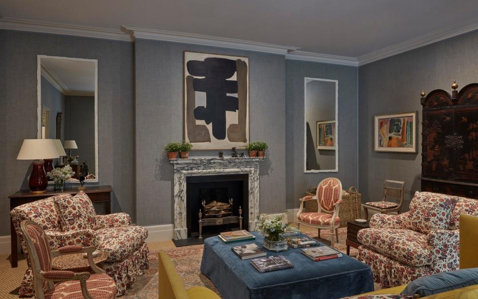 Vanessa Macdonald's elegant Drawing Room uses leftover fabrics - James McDonald