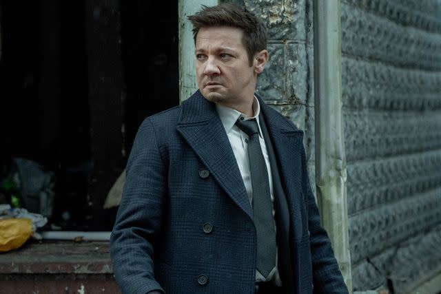 <p>Dennis P. Mong Jr./Paramount + </p> Jeremy Renner as Mike McLusky in 'Mayor of Kingstown'