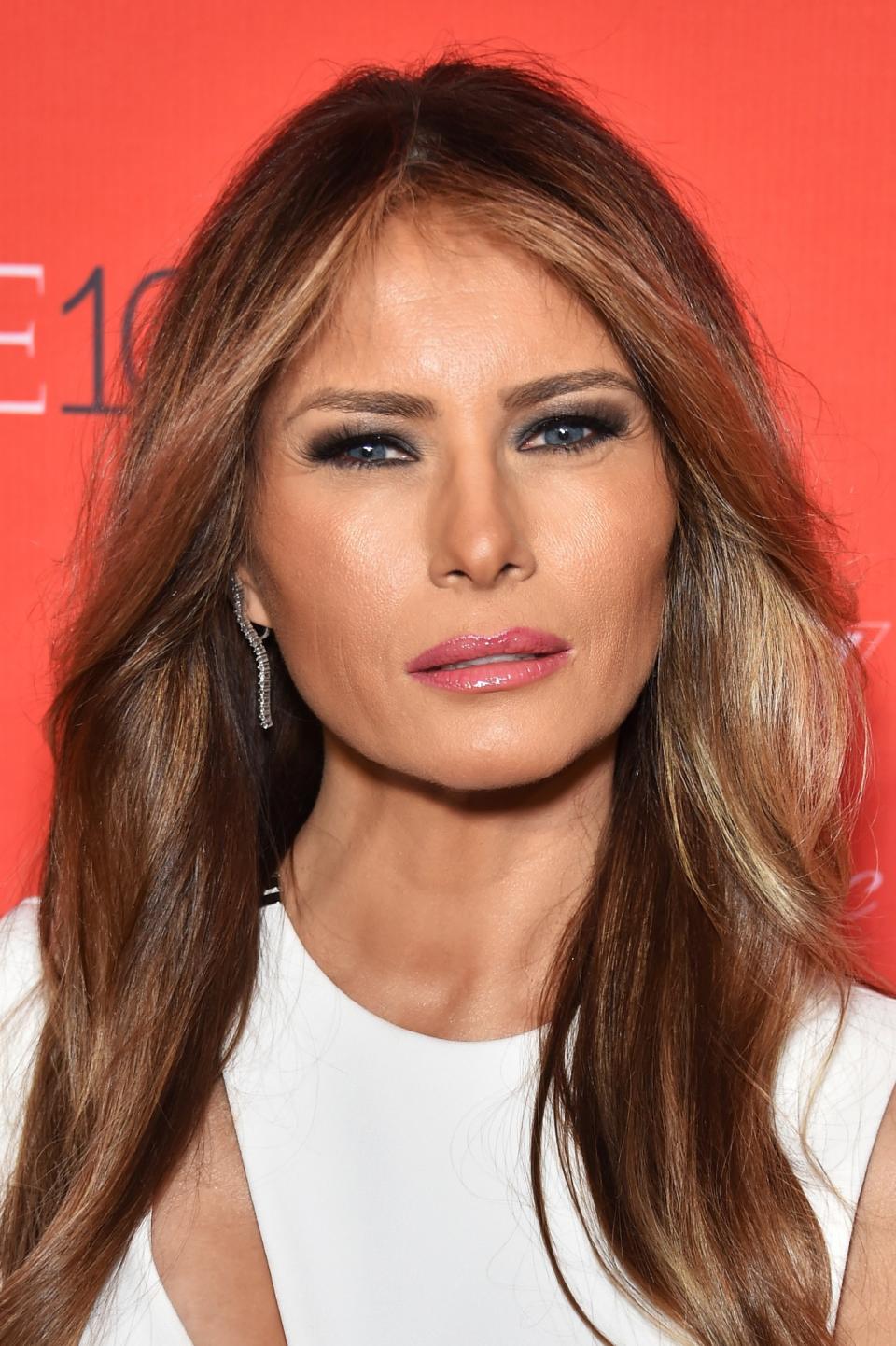 Melania Trump's makeup look at the 2016 Time 100 Gala. (Photo: Getty Images)