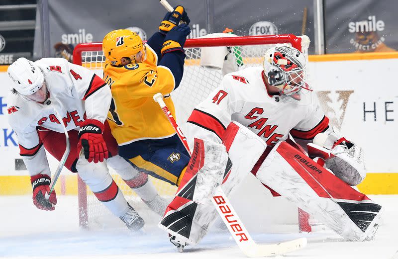 NHL: Carolina Hurricanes at Nashville Predators