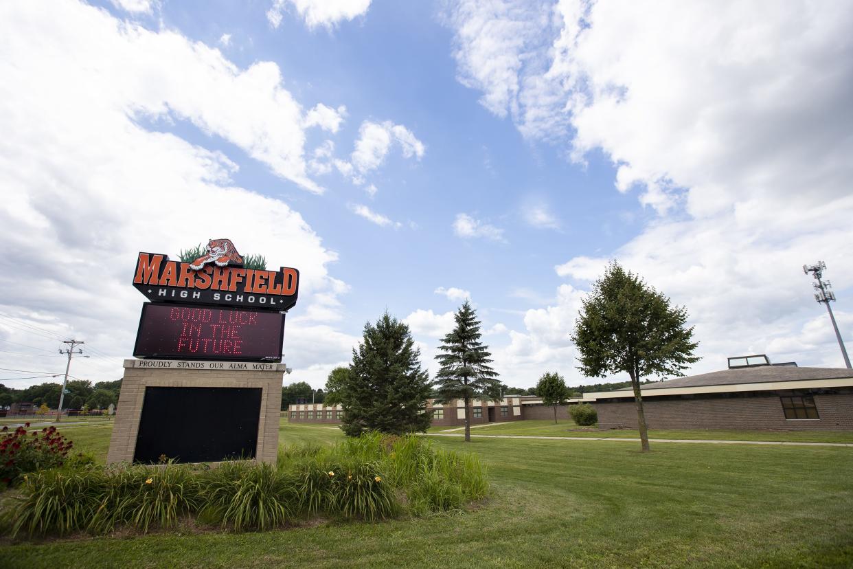 Marshfield High School at 1401 E. Becker Road in Marshfield on Aug. 6, 2020.