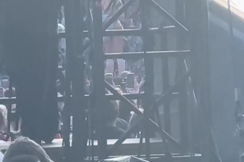 Fans were left fuming with their VIP view at Murrayfield -Credit:TikTok