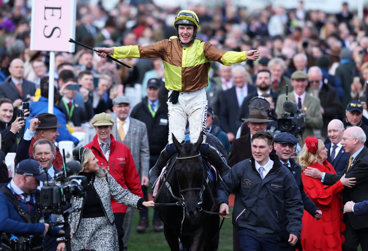 Galopin Des Champs and Paul Townend made history in the Cheltenham Gold Cup (Getty Images)