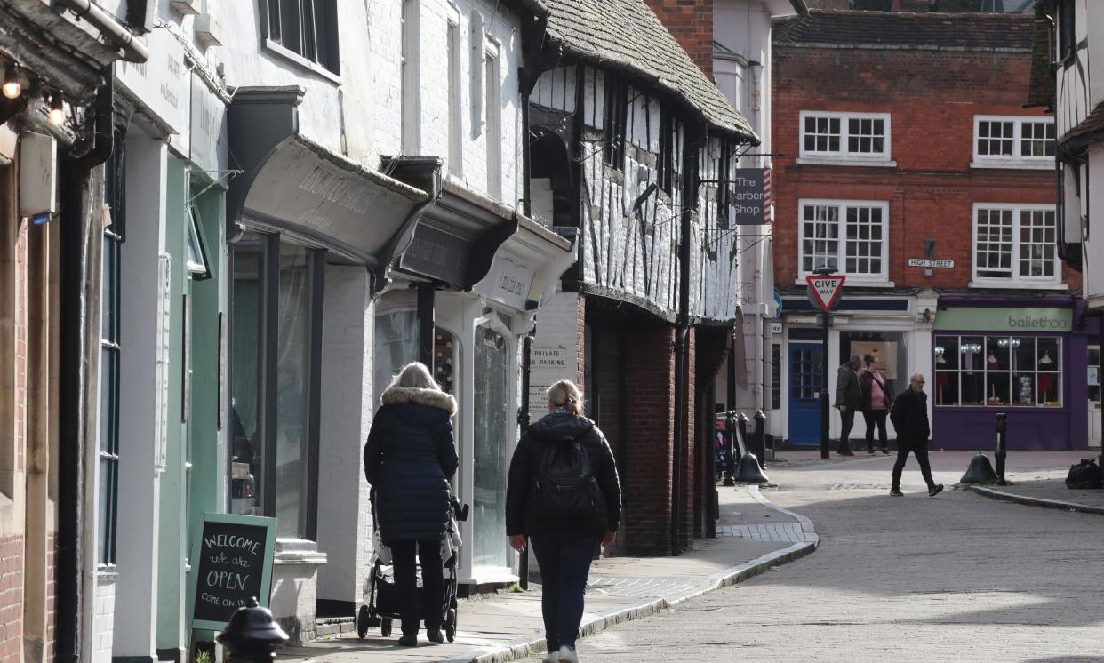 <span>Some residents said they understood what Jeremy Hunt was trying to say about £100,000 not being a huge salary given how expensive housing in Surrey.</span><span>Photograph: Martin Godwin/The Guardian</span>