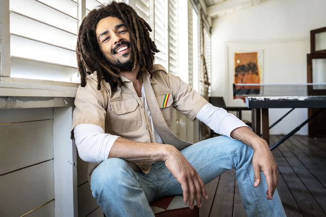 <p>Chiabella James/Paramount Pictures</p> Kinglsey Ben-Adir as Bob Marley in 'Bob Marley: One Love'