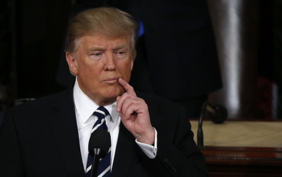 President Trump addresses the U.S. Congress.&nbsp;