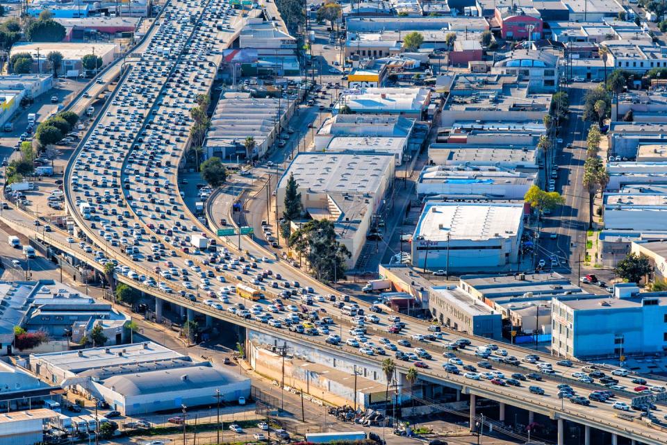 southern california traffic jam