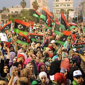 demonstration in libya