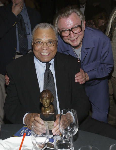 2004: Actor James Earl Jones and Dale Olson during the 2004 Actors' Fund/Variety Tony Awards Party at the Skirball Cultural Center on June 6, 2004, in Los Angeles. Jones was honored with the 2004 Julie Harris Lifetime Achievement Award.