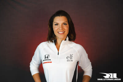 42-year-old INDYCAR driver Katherine Legge for Rahal Letterman Lanigan Racing & e.l.f. SKIN.