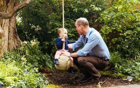 Prince William and Prince Louis, who is one - Credit: Kensington Palace