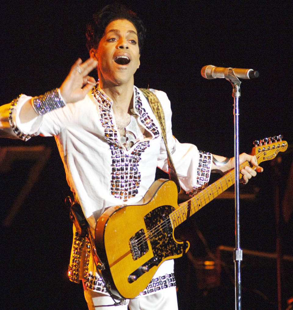 Prince onstage