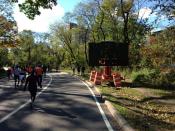 No vehicles coming into Central Park today. #unofficial #nycmarathon