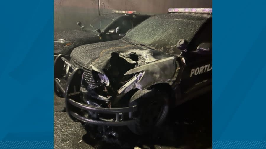 15 Portland police cars were burned overnight and authorities said they believe it is arson (PPB)