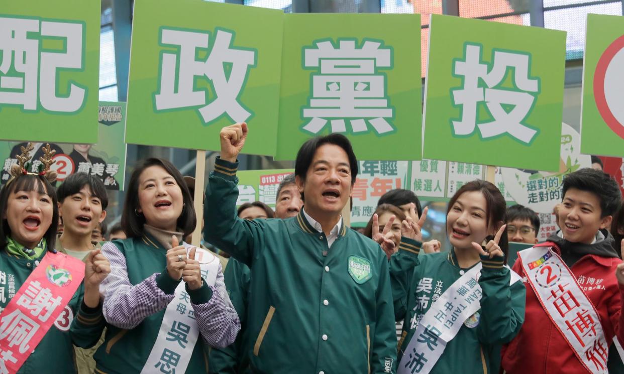 <span>Photograph: Chiang Ying-ying/AP</span>