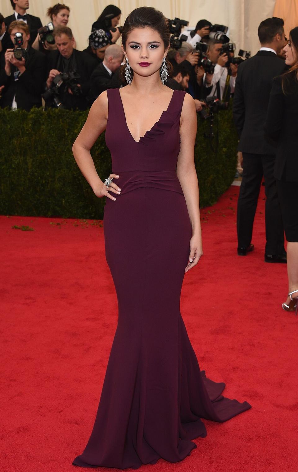 Selena Gomez attends the "Charles James: Beyond Fashion" Costume Institute Gala at the Metropolitan Museum of Art on May 5, 2014 in New York City