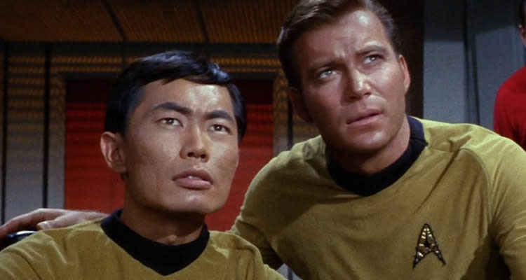 George Takei and William Shatner in “Star Trek: The Original Series” - Credit: Everett