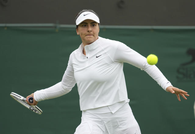 Andreescu out of Wimbledon after straight-set loss in 1st round