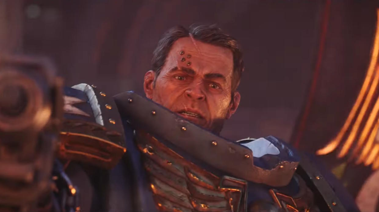  Warhammer 40,000: Space Marine 2 trailer still - Captain Titus. 