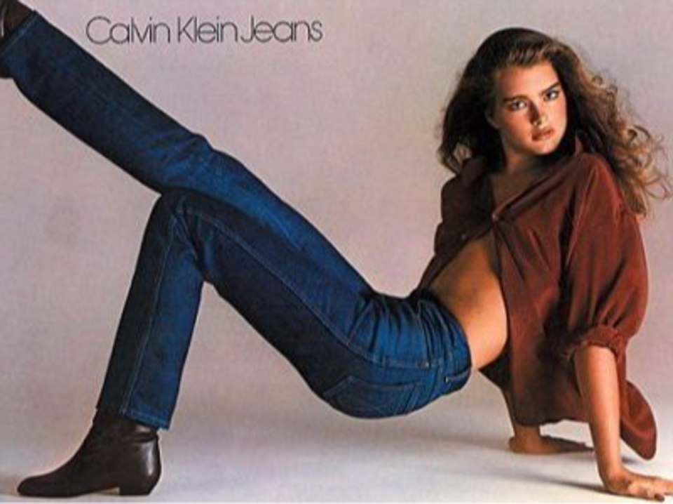 Brooke Shields was just 15 when she appeared in the 1980 Calvin Klein ad (Calvin Klein)